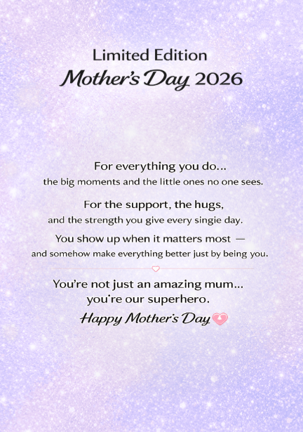 Mothers Day - Super Mum